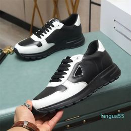 2024 new Popular Casual-stylish Sneakers Shoes Brushed Leather Men Knit Fabric Runner Mesh Runner Trainers Man Sports Outdoor Walking shoe