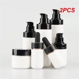 Liquid Soap Dispenser 2PCS Hand Movement Empty Bottle Pressing Anti-slip Button Cosmetic Containers Travel Container Cosmetics Lotion