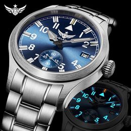 Yelang V1021 Mens Wristwatch 42mm Masculino HH6 100m Waterproof Diving Watch Clock 240315