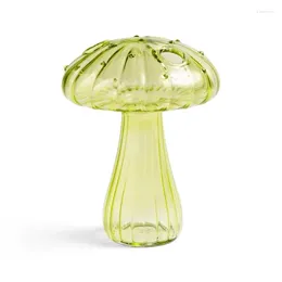 Vases Glass Mushroom Vase Hydroponic Flower Arrangement Bottle Home Decoration