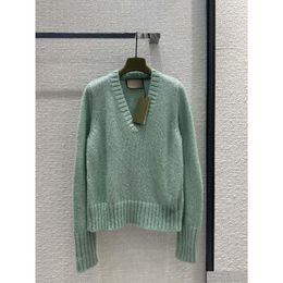 Women'S Sweaters Winter Mint Green Horse Sea Wool Knitted Sweater Low-Key Yet Understated Drop Delivery Apparel Womens Clothing Dhufy