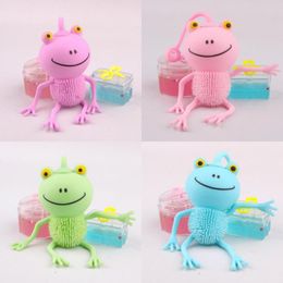 Creative New Product Cute Little Frog Flash Pinching Joy Decompression Little Frog Pinching Decompression Toy Wholesale in Stock