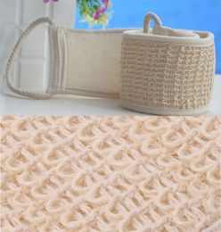 Bath Back Scrubber Loofah Natural Cotton Linen Body Shower Towel Cleaning Strap Brush Massage Wash Belt Relax Your Back5458292