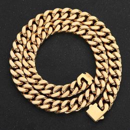 Jewellery Necklace Pure Hollow Cuban Link Real Gold Chain For Men