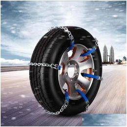 Travel Roadway Product Car Simple Thick Snow Chain Alloy Manganese Steel 5.5Mm Without Burrs And Does Not Hurt The Tiretravel Drop Del Otgke