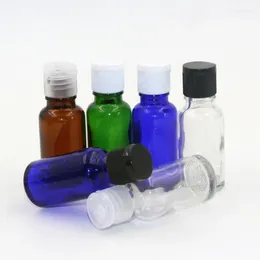 Storage Bottles Fashion 300pcs/lot 20 ML Perfume Water Glass Empty With Press Disk Lids