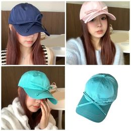 Ball Caps Modern Baseball Hat For Girls Balletcore Bow Casual Sports Gym Mountain Camping Outdoor Activity