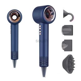 Hair Dryers Professional Leafless Hair Dryer Negative Ionic Blow Dryer Hot Cold Wind Salon Hair Styler Tool Hair Blower Electric Blow Drier 240401