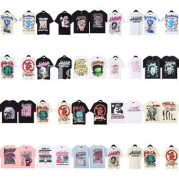 Mens Designer Tshirts Printed T-shirt Loose Cotton Casual Tees Short Sleeve Luxury Tees Hip Hop Rock Streetwear For Lovers