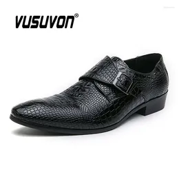 Casual Shoes Men Monk Brogue Fashion Breathable Leather 38-47 Size Boys Black Soft Outdoor Autumn Mules Dress Flats