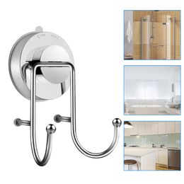 Stainless Steel Removable Vacuum Suction Cup Towel Bath Ball Robe Hooks Wall Mounted Hook Bathroom Kitchen Hook Holder