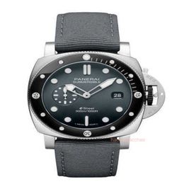 Men's Sports Watch Designer Luxury Watch Panerrais Fibre Automatic Mechanical Watch Navy Diving Series Hot Selling Goods Zg4o