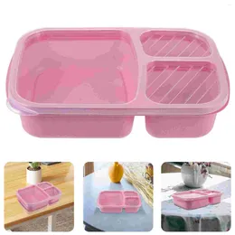 Dinnerware Reusable Snack Container 3-compartment Lunch