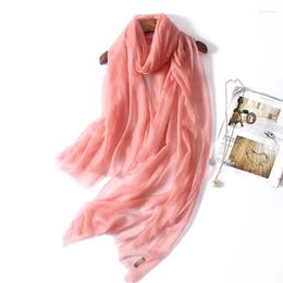 Blankets Inner Mongolia Factory Women'S Cashmere Shawl 400 Thread Count Pure Color Ring Finger Fleece Thin Large Size Sunscreen Blanket