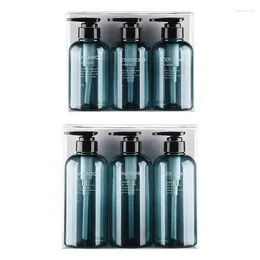 Storage Bottles 3 PCS Liquid Soap Dispenser Bottle Set Large Capacity Hand Shampoo Shower Gel Body Wash Outdoor Travel For Kitchen