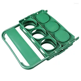 Plates 2X 6 Holes Foldable Bottle Carrier Portable BBQ Party Beer Jar Holders Basket For Kitchen Storage And Organisation