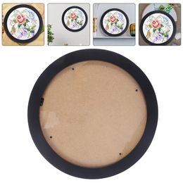 Frames Round Po Frame Christmas Gifts Chinese Style Cross Stitch Wood Circle Picture