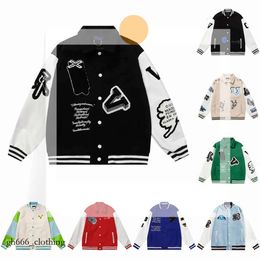 Baseball Uniform Jacket Men Women Designers Varsity Jacket Coats Single Breasted Keep Warm Sportswear Green Black Blue Colour High Quality Luxury Jacket T 703