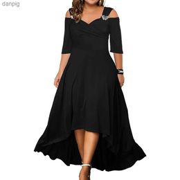 Urban Sexy Dresses Plus size formal Occas womens 2024 spring/summer elegant evening party oversized sexy ultra-thin mini tank top long skirt Y240402