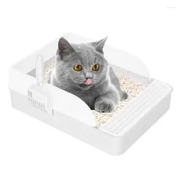 Cat Carriers Litter Box Prevent Sand Leakage Durable High Side Sifting For Cats Small