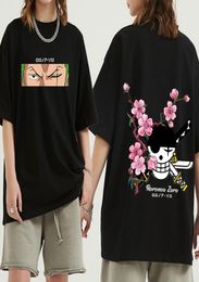 Men039s T Shirts Cotton Japanese Anime One Piece Roronoa Zoro Shirt Men Harajuku Manga Graphic Tees Tshirt Unisex Summer Tops 1827300