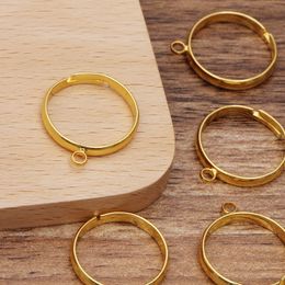 Adjustable Blank Ring Base zone circle Settings Tray Diy Jewellery Making Ring