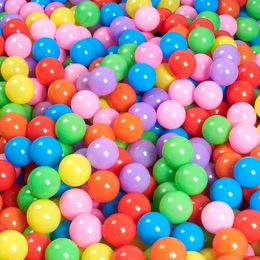 50Pcs Colors Baby Plastic Balls Water Pool Ocean Wave Ball Kids Swim Pit With Basketball Hoop Play House Outdoor Tents Toy Props