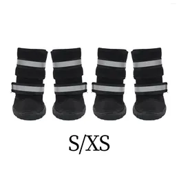 Dog Apparel Boots Booties Skid 4Pcs/Set For Outdoor Pavement