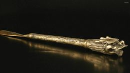 Decorative Figurines SUPERB COLLECTION VINTAGE DECORATION BRASS CASTING LIFELIKE DRAGON SHOE HORN