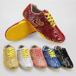 Boots Quality Couples Sequins Wushu Tai Chi Kungfu Glamorous Shoes Routine Martial Arts Shoes Professional Competition Shoes Men Women