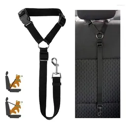 Dog Collars 2-in-1 Nylon Adjustable Dogs Harness Collar Pet Accessories Car Seat Belt Lead Leash Backseat Safety