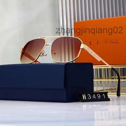 Designer Lvse Sunglasses Cycle Luxury Sunglass Mens Womans New Driving Fashion Baseball Travel Festival Beach Sports Golden Tea Square Polarise Sun Glasses