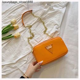 Shoulder Bag Designer American Trend Brand Womens Small Square Simple and Versatile Camera Light Luxury High Texture Single Room Chain Version Womens