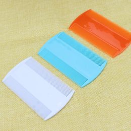 Wholesale double-sided plastic Flea grate comb pet comb double-row dense tooth comb cat dog comb shell dog supplies