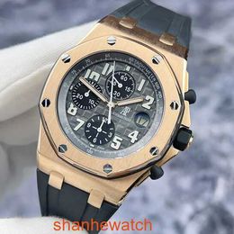 Famous AP Wristwatch Royal Oak Offshore Series 25940OK Automatic Mechanical Mens Watch 18K Rose Gold Material with Rear Modified Ring