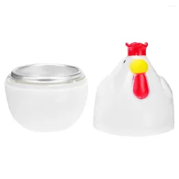 Double Boilers Tool Microwave Egg Steamer Non Stick Cooking Utensils Hard Boiled Cooker Plastic Kitchen