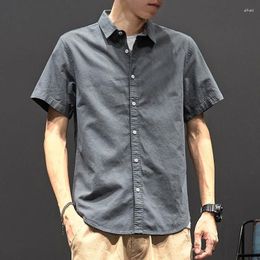 Men's Casual Shirts Shirt And Blouse Cargo Male Top White Plain Clothes Brand Hipster With Collar Asia Regular Button Original Luxury I