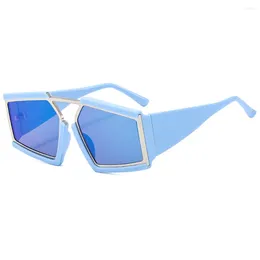 Sunglasses Oversize Lrregular Square Women Vintage Mirror Shades Men Sun Glasses UV400 Eyewear Oculos Gafas De Sol