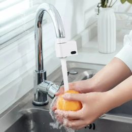 Xiaoda Automatic Water Saver Tap Smart Sensor Faucet Infrared Anti-overflow Kitchen Bathroom Inductive Nozzle Saving Device