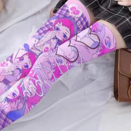 Japanese Women Lolita Thigh High Stockings Sweet Kawaii Anime Maid Bunny Girl Heart Print Cosplay Over Knee Long Socks