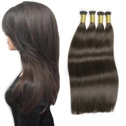 Extensions Toysww HAIR Virgin Nano Ring Links Human Hair Extensions 1g/s Keratin Prebonded Straight Nano Tip European Hair