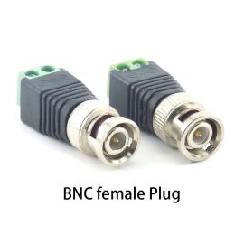 HKBTM bnc connector DC BNC Male female Connector Coax CAT5 Video Balun Adapter Plug for Led Strip Lights CCTV Camera Accessories