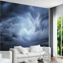 Wallpapers Wellyu Customised Large-scale Murals The Vast Sky And Sea One Colour Majestic Scenery Background Wallpaper