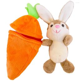 Hooks Cartoon Keychain Hanging Hide Charm Pendant Stuffed Keyring Plush Transformed Carrot Backpack