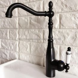 Bathroom Sink Faucets Oil Rubbed Bronze Basin Faucet Cold Mixer Tap Single Handle Nnf377