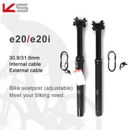 KS E20i Internal Routing Kindshock E20 External Cable Remote Bicycle Dropper Mountain Bike Wire Control Lift Seat Tube Seatpost 240325