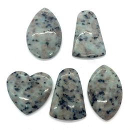 Bracelets 5pcs Natural Stone Dalmatian Geometric Water Drop Dalmatians Pendant Jewellery Making Necklace Bracelet Earring Accessories