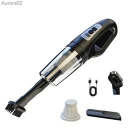 Vacuum Cleaners 12W Car Multipurpose Vacuum Powerful Suction Cordless Vacuum Cleaner Portable Handheld Vacuum USB Rechargeable for Vehicle/Home yq240402