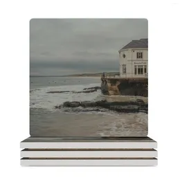 Table Mats Arcadia Portrush Northern Ireland Beach Print Ceramic Coasters (Square) Slate Mug Mat