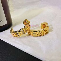 Jewellery bb earring B Earrings Gold Personalised Emblem Versatile Earrings High Small Circle Earrings